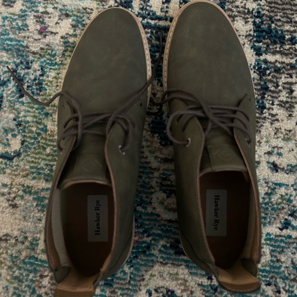 Men’s Hawker Rye Olive Green Size 12 Shoes